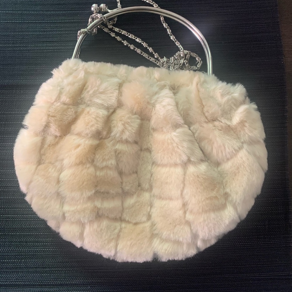 Faux fur purse